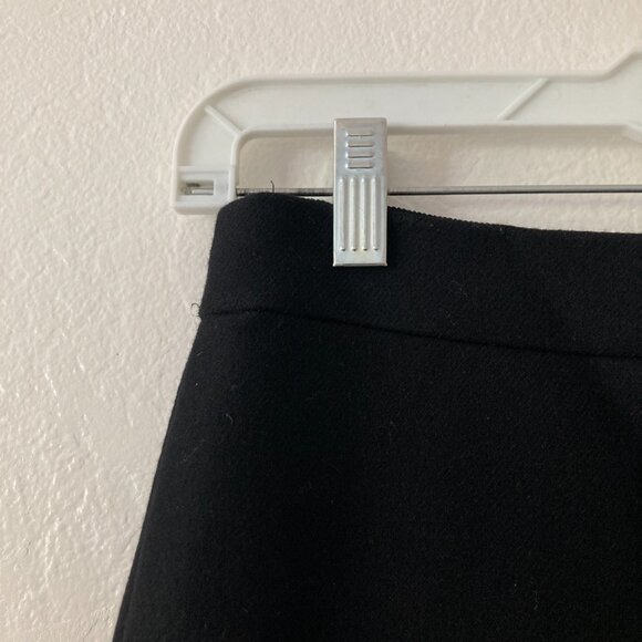 J Crew 100% Wool Black No. 2 Pencil Skirt Classic Minimalist Office City Size 0 - Picture 3 of 10